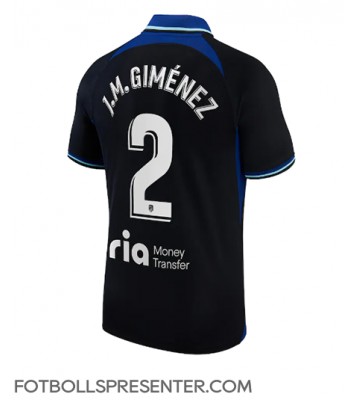 Atletico Madrid Jose Gimenez #2 Borta Matchtröja 2022-23 Kortärmad